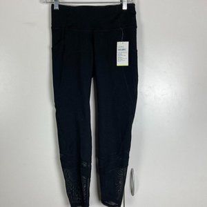 Old Navy Active Go Dry Black Leggings With Mesh Size S NWT